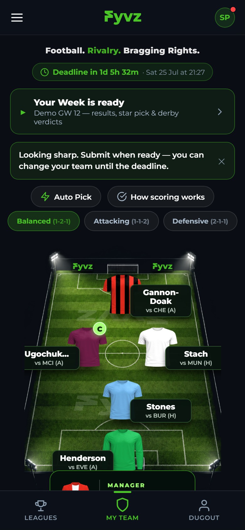 FYVZ Sports clubs league